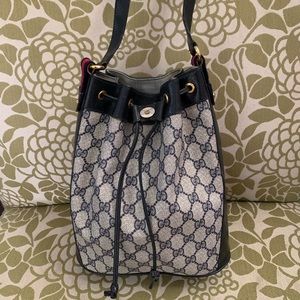 Authentic Vintage Gucci Drawstring Purse Bag